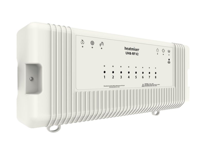 Heatmiser UH8-RF v2 wireless wiring centre